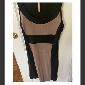 Colorblock Sweater Sleeveless Dress